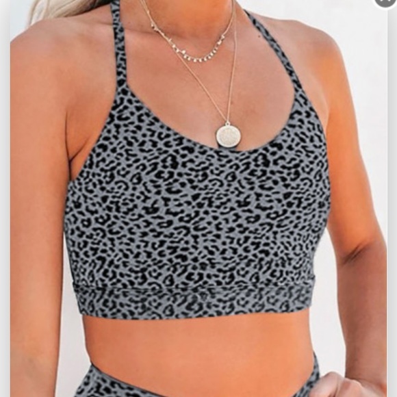 Leopard 2 piece set yoga/running set (Xl=sz12) - Picture 3 of 4